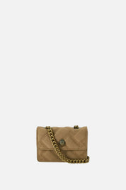 Kurt Geiger Micro Kensington In Tessuto Trapuntato con Aquila Gioiello 5848233999 TAN