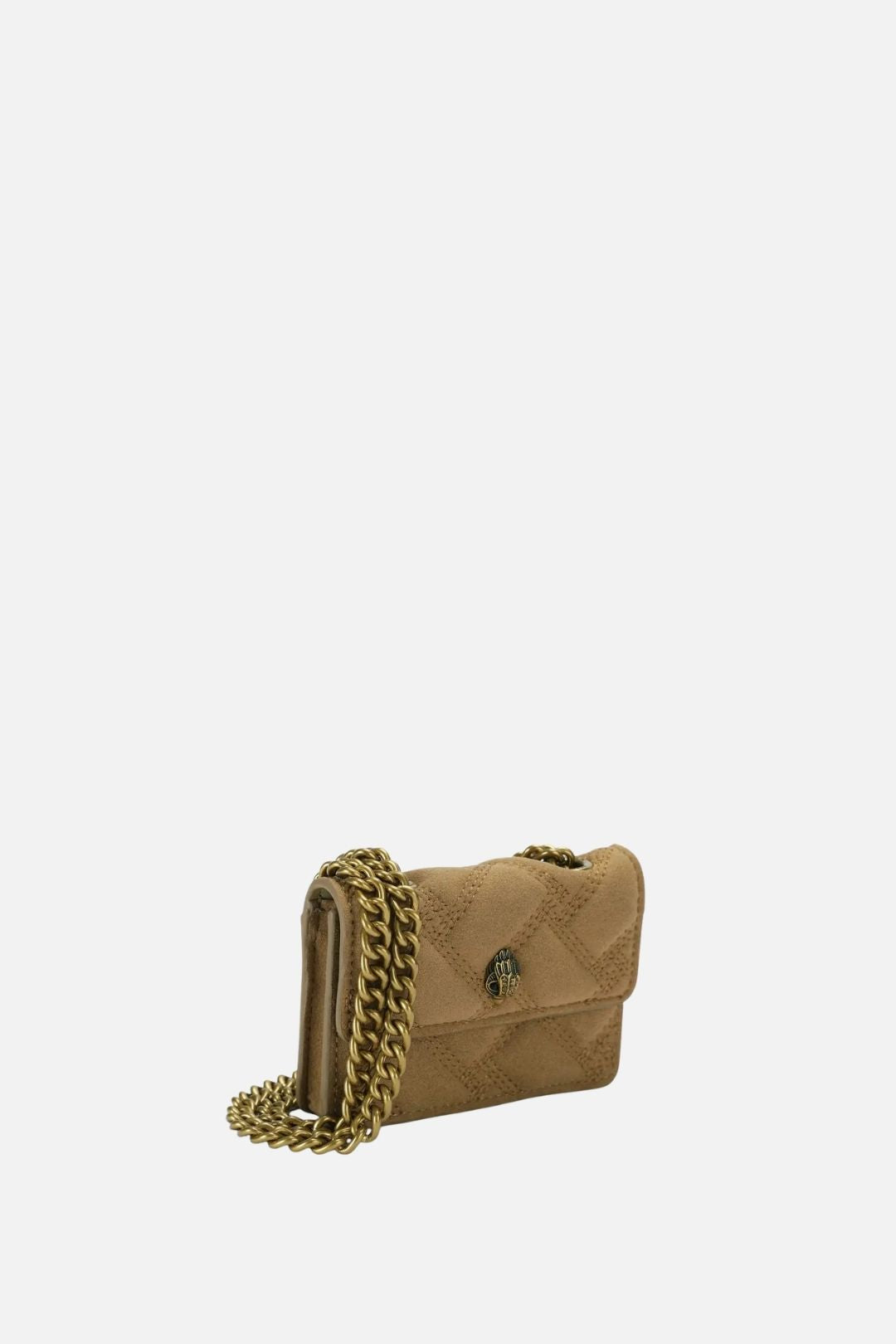 Kurt Geiger Micro Kensington In Tessuto Trapuntato con Aquila Gioiello 5848233999 TAN