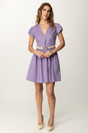 Twin-set Mini Abiti Plissè con Cintura 251TT2103 COLD LAVENDER