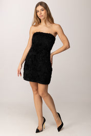 Aniye By Mini Abito a Micro-ruches Amelia 185122 BLACK VINYL