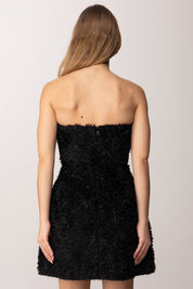 Aniye By Mini Abito a Micro-ruches Amelia 185122 BLACK VINYL