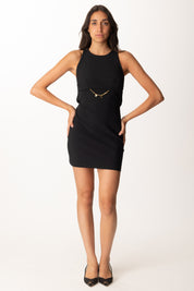 Elisabetta Franchi Mini Abito con Catenella Charms AB80856E2 NERO
