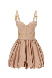 Elisabetta Franchi Mini Abito con Gonna a Palloncino AB90961E2 NUDE
