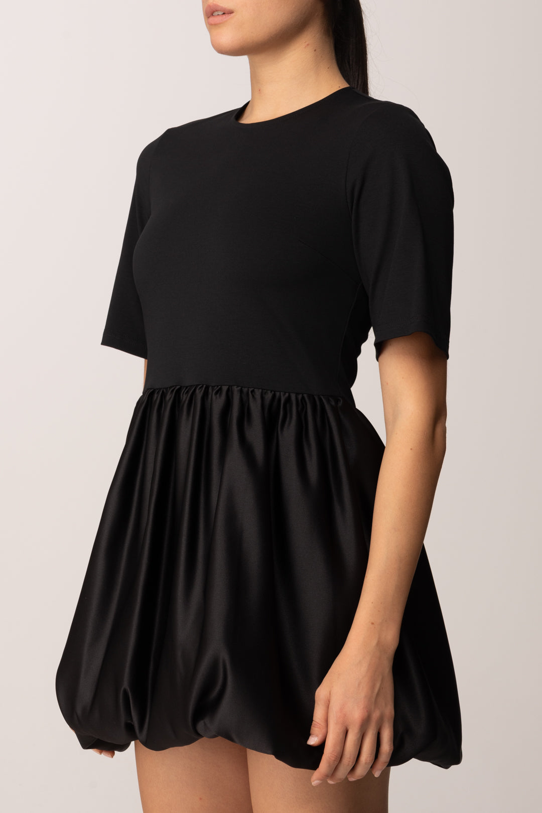 Twin-set Mini Abito con Gonna Balloon 252TF2050 NERO