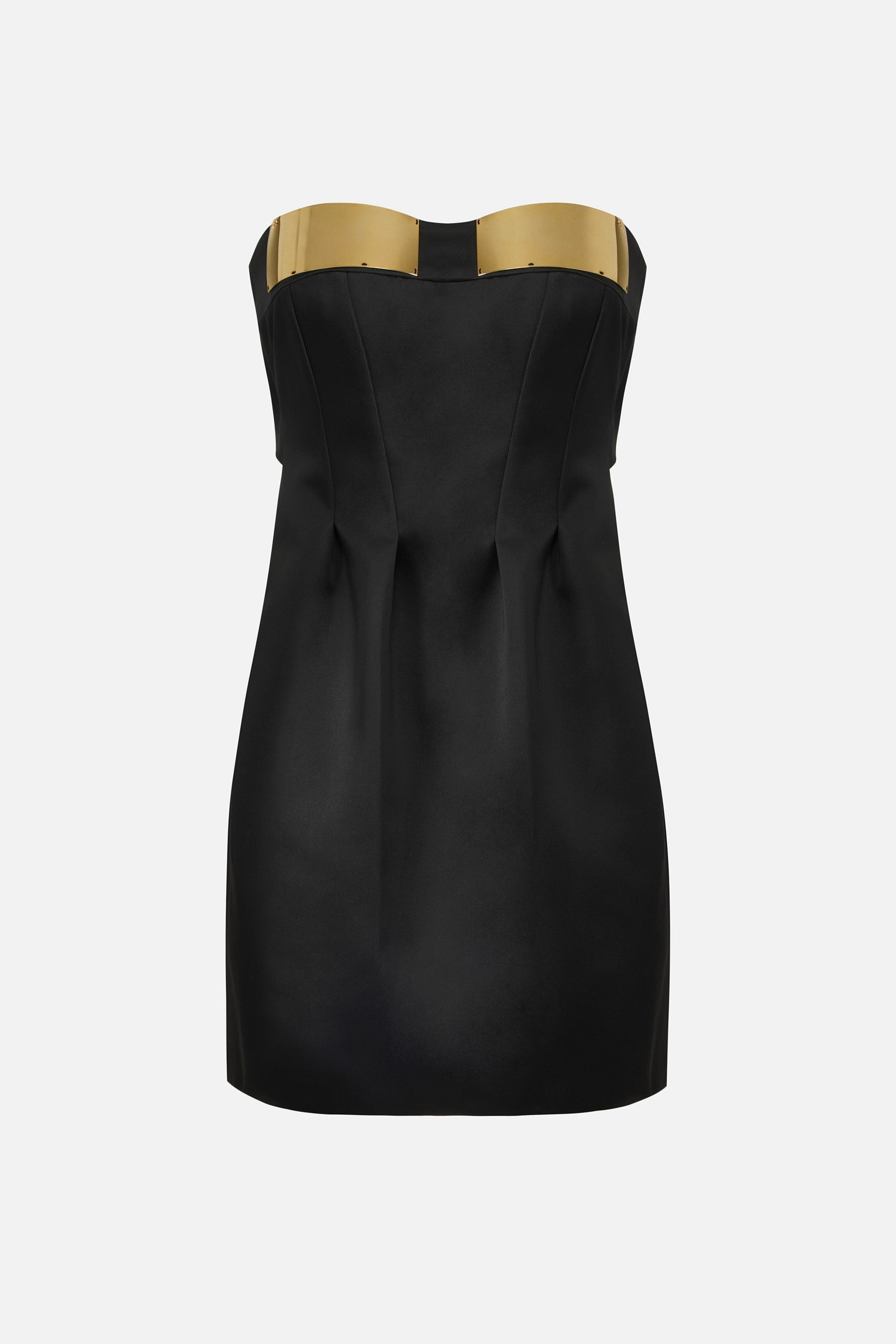 Elisabetta Franchi Mini Abito con Placche Gioiello Al Seno AB94962E2 NERO