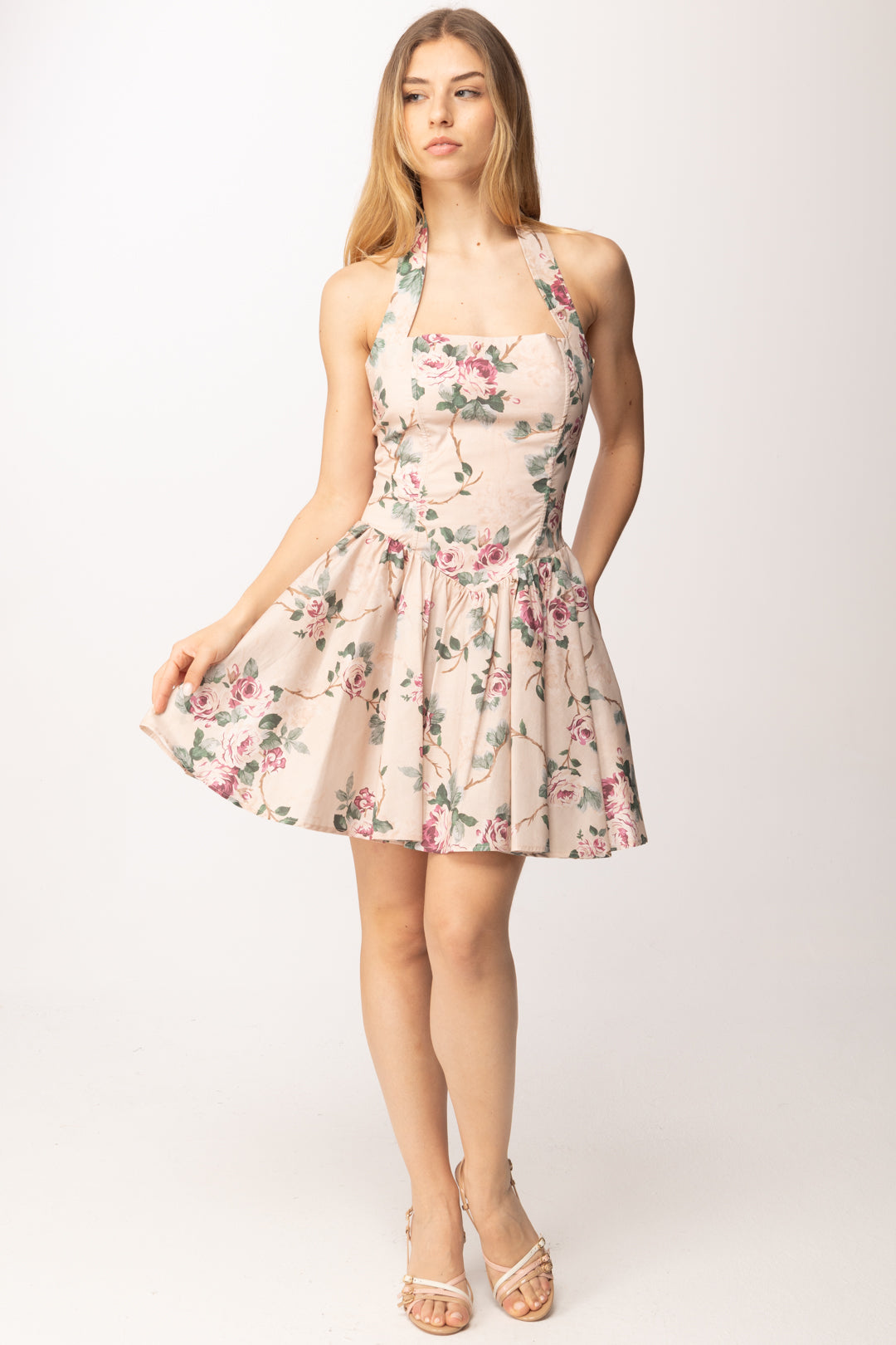 Aniye By Mini Abito Diana con Stampa Floreale 185200 SOFT GARDEN :PE26