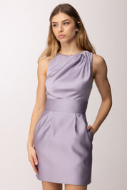 Elisabetta Franchi Mini Abito In Duchesse Smanicato AB87561E2 LILLA