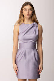 Elisabetta Franchi Mini Abito In Duchesse Smanicato AB87561E2 LILLA
