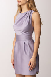 Elisabetta Franchi Mini Abito In Duchesse Smanicato AB87561E2 LILLA