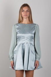 Elisabetta Franchi Bambina Mini Abito In Gazar con Stampa Micro-pois EFAB6970TV153.D574