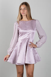 Elisabetta Franchi Bambina Mini Abito In Gazar con Stampa Micro-pois EFAB6970TV153.D578