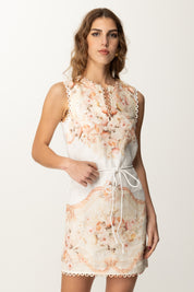 Twin-set Mini Abito In Lino Stampa Floreale 251TT2441 ST.FLOWERS TAPESTRY DUSTY CORA