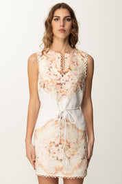 Twin-set Mini Abito In Lino Stampa Floreale 251TT2441 ST.FLOWERS TAPESTRY DUSTY CORA