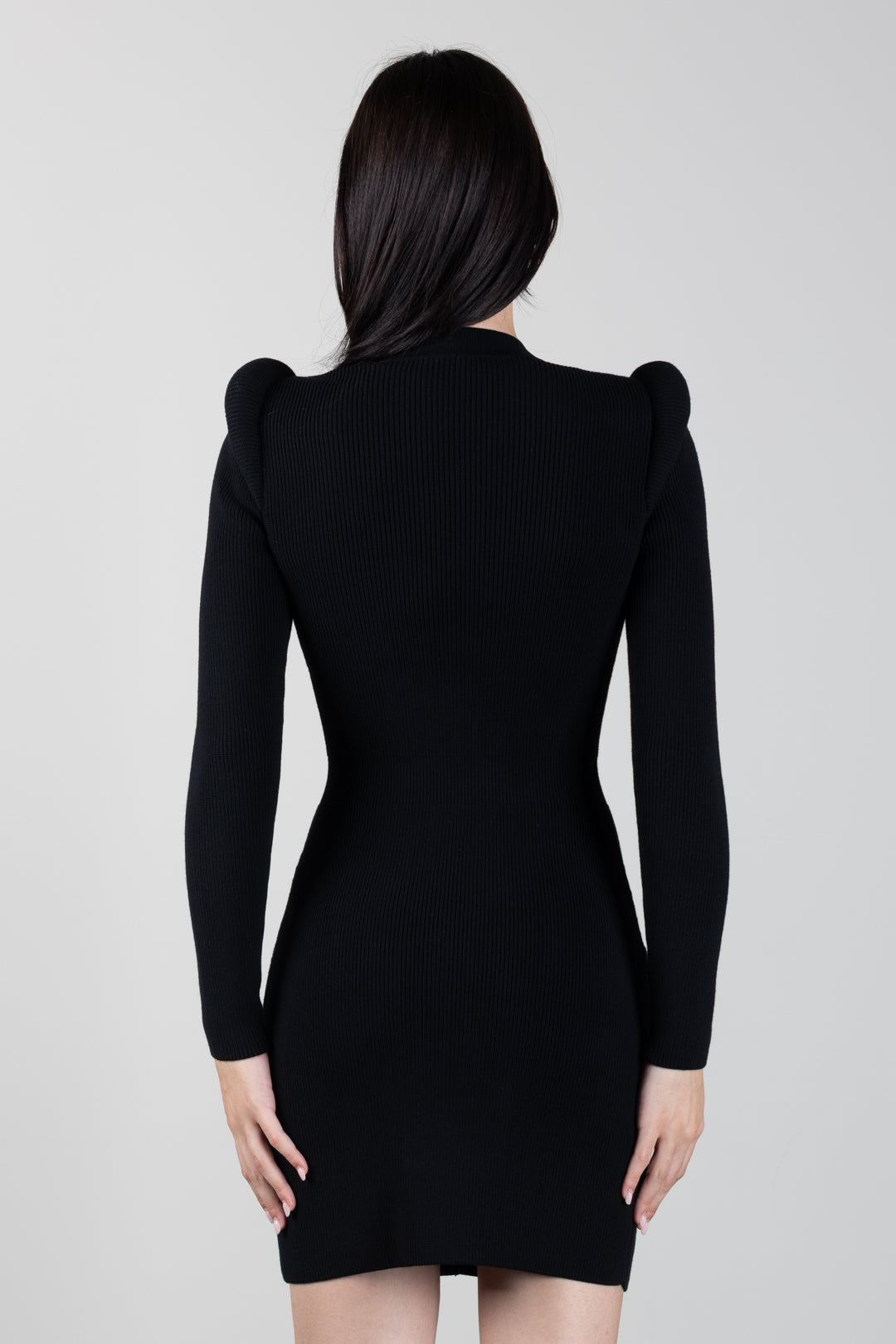 Elisabetta Franchi Mini Abito In Maglia con Dettagli 3d AM13S66E2 NERO