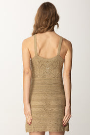 Twin-set Mini Abito In Maglia con Lurex 251TT3198 GOLDEN GREEN LUREX