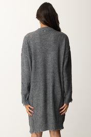 Aniye By Mini Abito In Maglia Destroyed Stampa Mickey 181002 GRAY