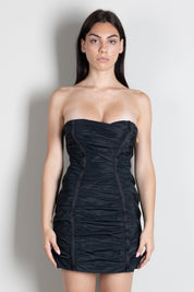 Elisabetta Franchi Mini Abito In Vela Taffettà con Bustier AB96866E2 NERO