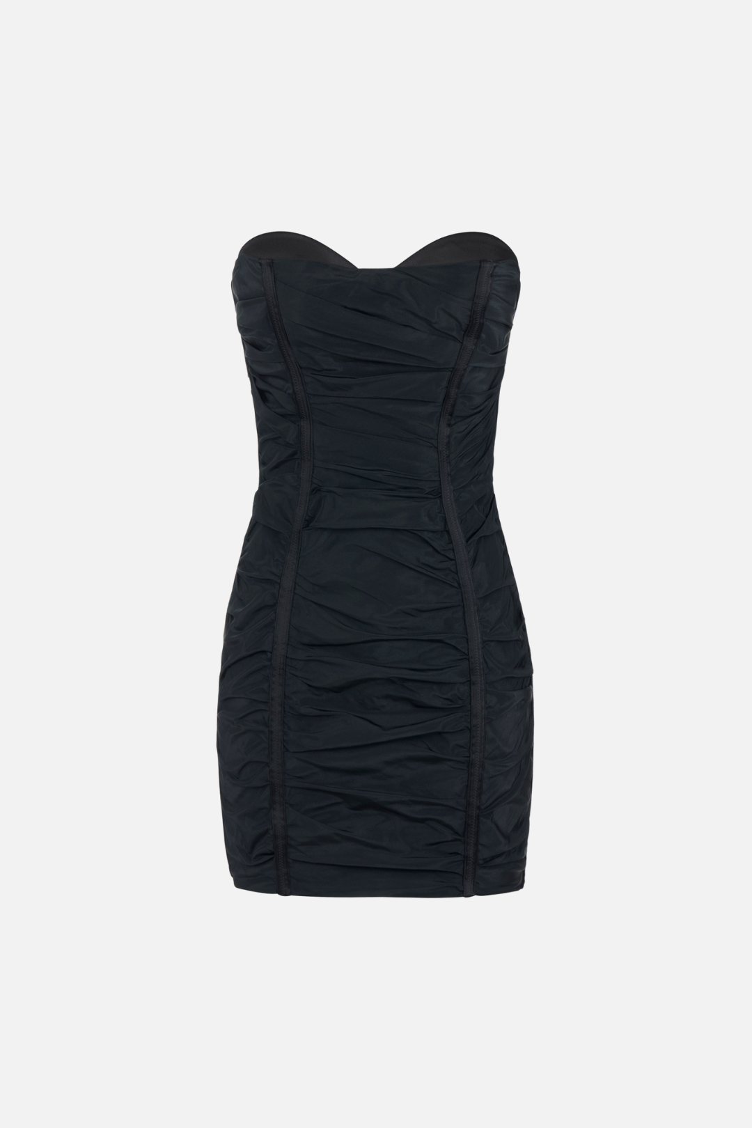 Elisabetta Franchi Mini Abito In Vela Taffettà con Bustier AB96866E2 NERO