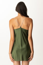 Khloe Femme Mini Abito Lingerie con Spalline Strass 5315 MUSCHIO