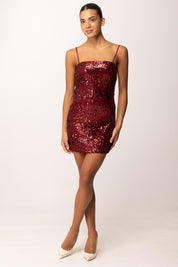 Aniye By Mini Abito Lulu Full Paillettes 181179 BURGUNDY