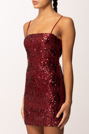 Aniye By Mini Abito Lulu Full Paillettes 181179 BURGUNDY