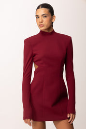 Aniye By Mini Abito Sienna con Cut-out e Scollo Retro 181313 BURGUNDY