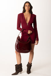 Aniye By Mini Abito Sienna con Scollo a V 181357 BURGUNDY