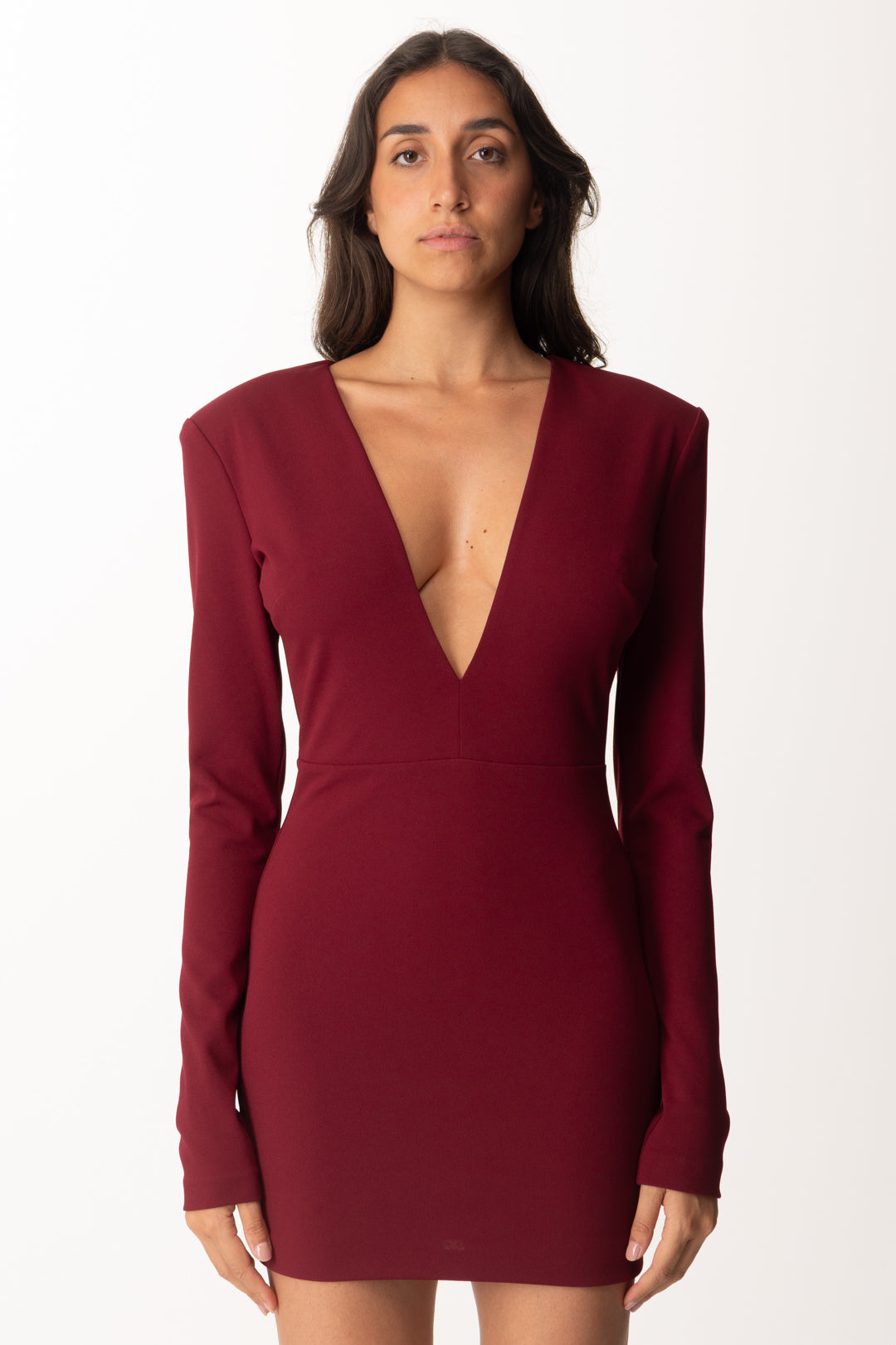 Aniye By Mini Abito Sienna con Scollo a V 181357 BURGUNDY