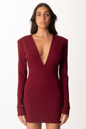 Aniye By Mini Abito Sienna con Scollo a V 181357 BURGUNDY