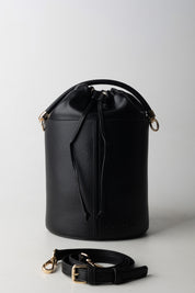 Manila Grace Mini Borsa a Secchiello con Coulisse B859EU NERO