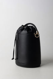 Manila Grace Mini Borsa a Secchiello con Coulisse B859EU NERO