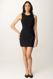 Elisabetta Franchi Mini Dress Bustier con Micro Charm AB74751E2 NERO
