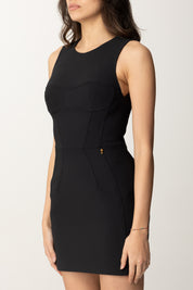 Elisabetta Franchi Mini Dress Bustier con Micro Charm AB74751E2 NERO