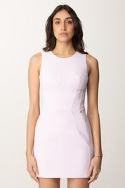 Elisabetta Franchi Mini Dress Bustier con Micro Charm AB74751E2 QUARZO