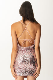 Khloe Femme Mini Dress Lingerie Full Paillettes 3837 PHARD