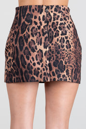 Aniye By Mini Gonna Ira Animalier a Vita Alta 181323 HOT LEO