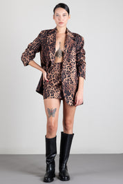Aniye By Mini Gonna Ira Animalier a Vita Alta 181323 HOT LEO