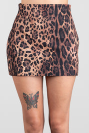 Aniye By Mini Gonna Ira Animalier a Vita Alta 181323 HOT LEO