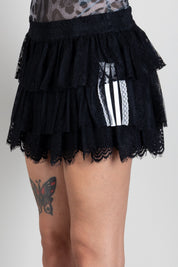 Aniye By Mini Gonna Vivì a Balze In Pizzo 181125 BLACK :AI26