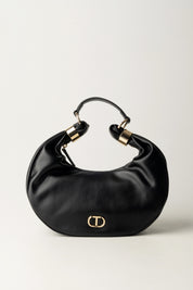 Twin-set Mini Hobo ‘eclipse’ con Anelli Dorati 252TB7090 NERO