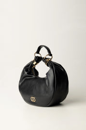 Twin-set Mini Hobo ‘eclipse’ con Anelli Dorati 252TB7090 NERO