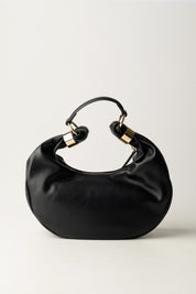 Twin-set Mini Hobo ‘eclipse’ con Anelli Dorati 252TB7090 NERO