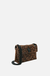 Kurt Geiger Mini Leather Kensington Bag In Camoscio Animalier 5017339289 BROWN/OTH