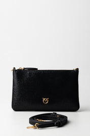 Pinko Mini Pochette Flat Metalizzata 104277 A27K ORO/NERO-ANTIQUE GOLD
