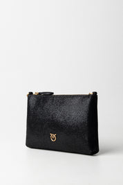 Pinko Mini Pochette Flat Metalizzata 104277 A27K ORO/NERO-ANTIQUE GOLD