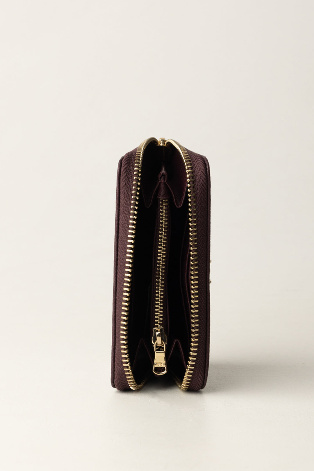 Patrizia Pepe Mini Portamonete In Pelle con Logo Fly Dorato 8Q0017 L001 PURPLE RED