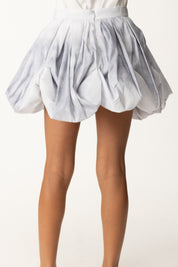 Elisabetta Franchi Bambina Minigonna a Palloncino In Ottoman Stampa Pitone EFGO1990NYE01 STARLIGHT