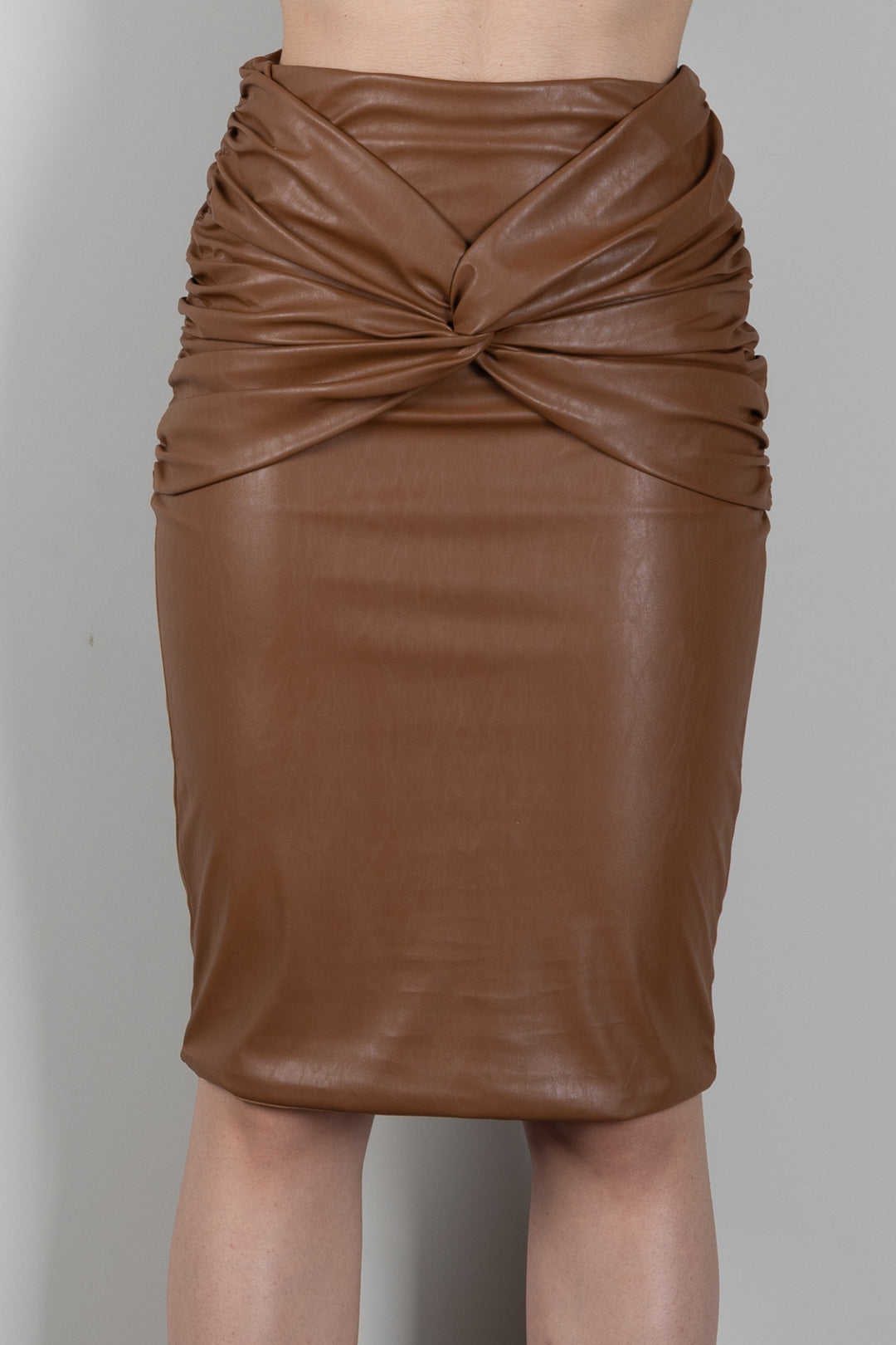 Elisabetta Franchi Minigonna con Fusciacca Effetto Pelle GO21166E2 SIGARO