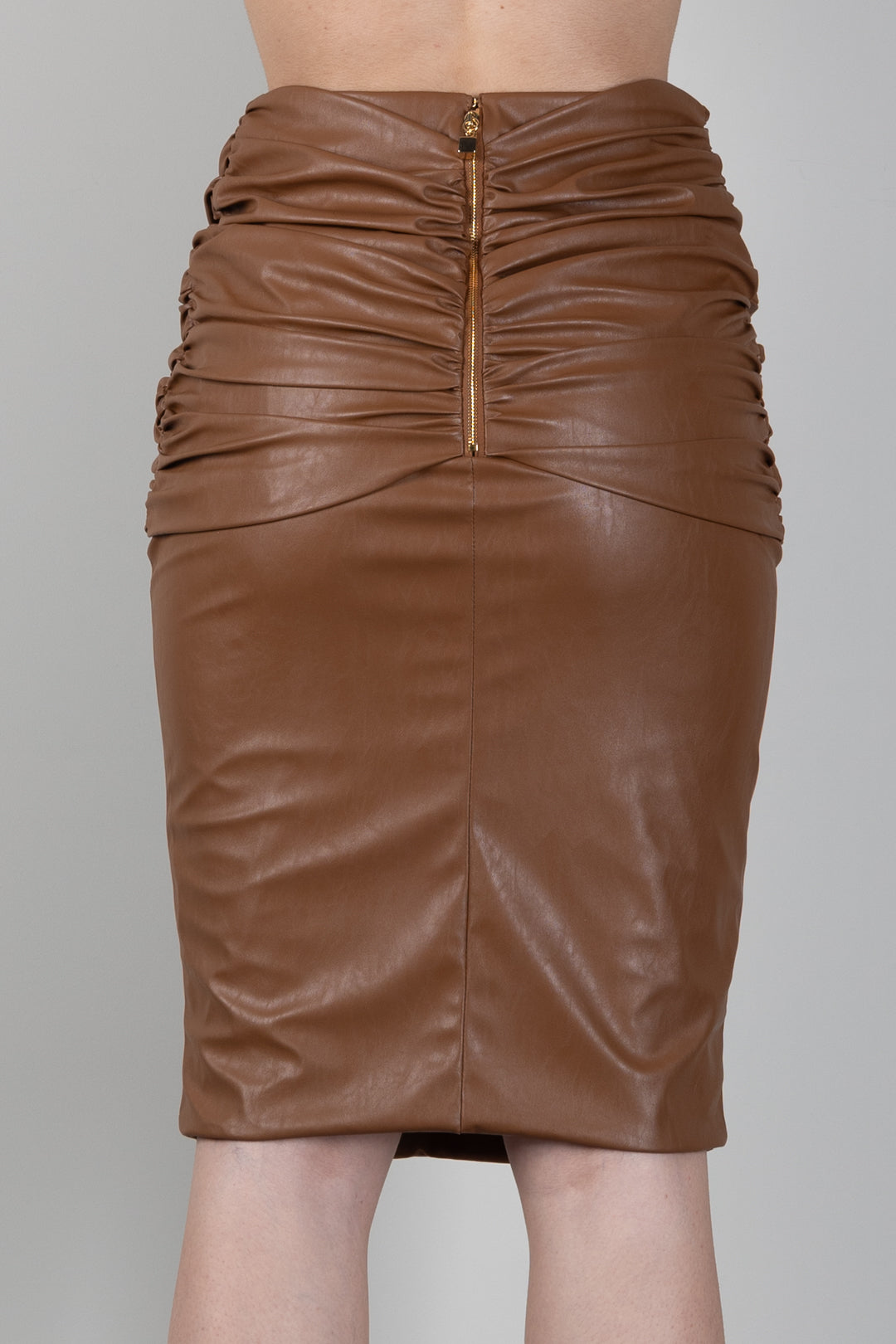 Elisabetta Franchi Minigonna con Fusciacca Effetto Pelle GO21166E2 SIGARO