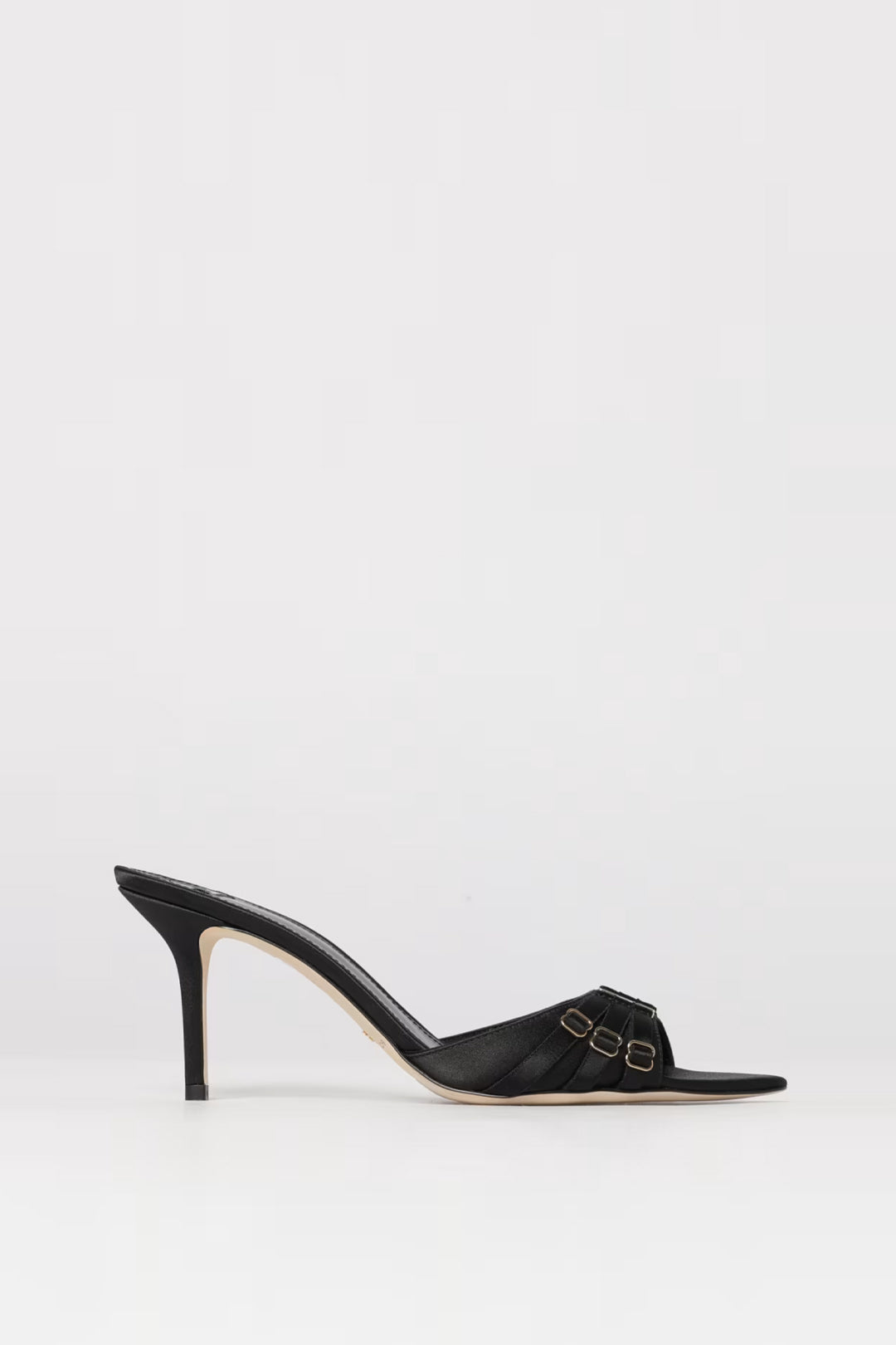 Elisabetta Franchi Mules In Pelle con Cinturini SA76L62E2 NERO